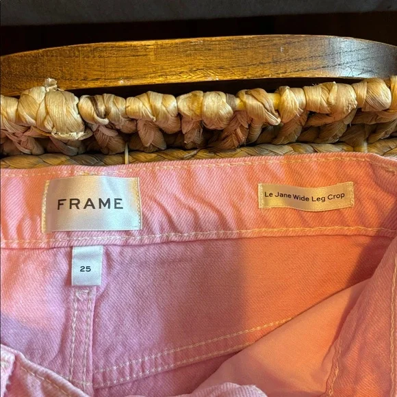 Frame Denim Women's Flare Jeans in Pink - Picture 12 of 12